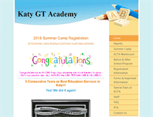 Tablet Screenshot of katygtacademy.org